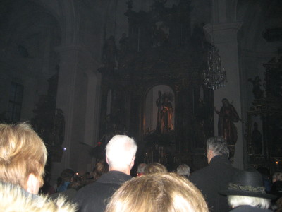 Rorate in der Pfarrkirche St. Andreas, Berchtesgaden