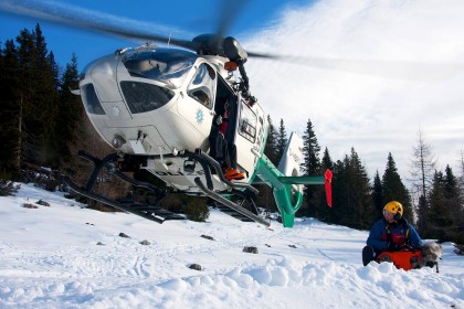 Bergwachteinsatz mit Hubschrauber ©BRK BGL