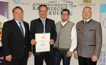 Auszeichnung bayerische Küche für Berghotel Rehlegg