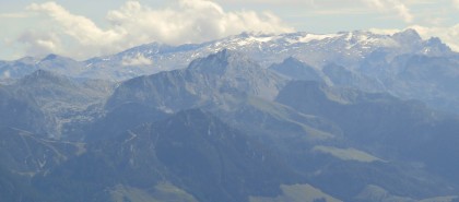 Blick zur übergossenen Alm und Hagengebirge
