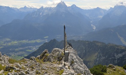 das zweite Gipfelkreuz auf dem Berchtesgadener Hochthron