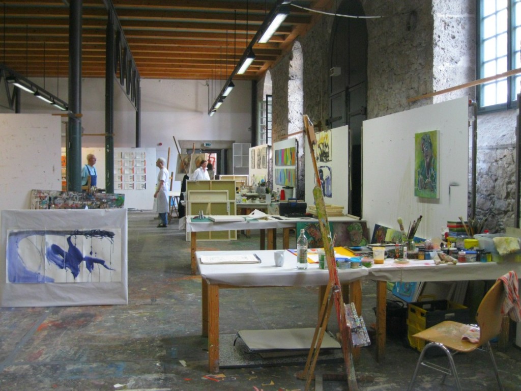 Atelier in der Kunstakademie Bad Reichenhall