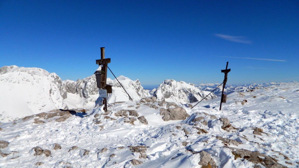 Gipfelkreuze am Schneibstein