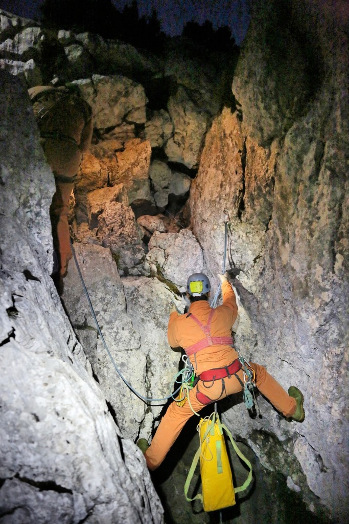 Arbeiten in der Riesending Höhle im Untersberg © BRK BGL