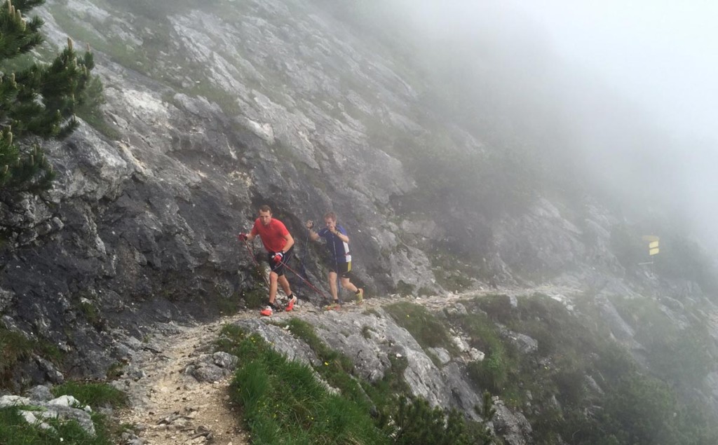 Team Berchtesgaden trainiert auf der ersten Etappe der Salomon 4 Trails