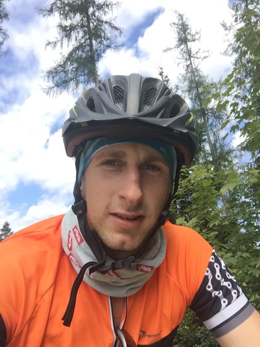 Mountainbiker Selfie
