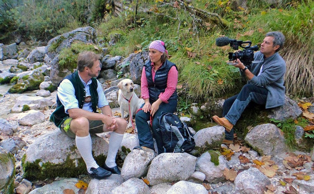 Ramsaus Tourismusdirektor Fritz Rasp beim Interview im Zauberwald