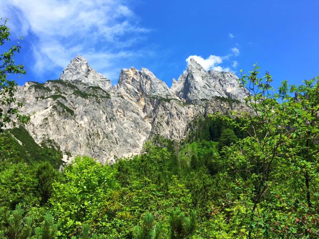Blick auf die Ramsauer Dolomiten