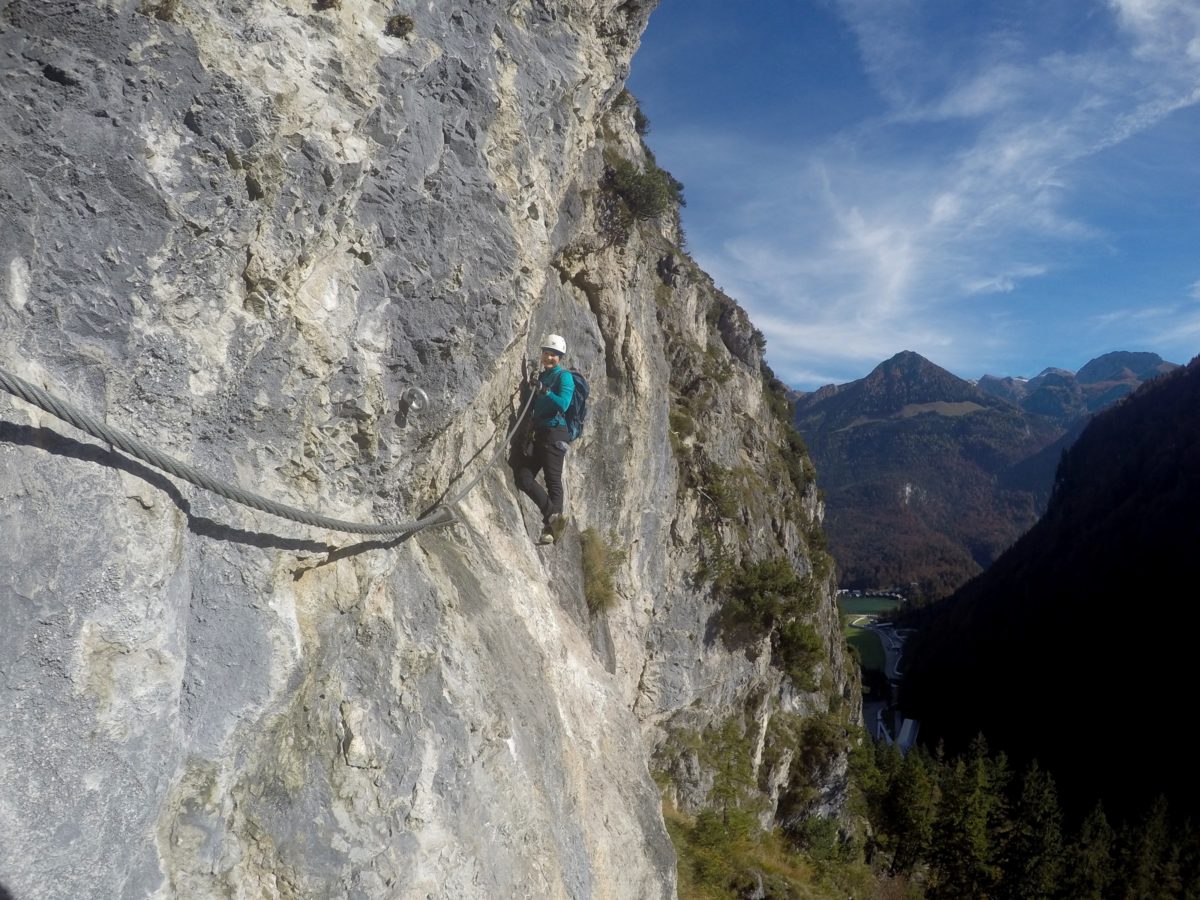 Der Klettersteig am Grünstein bietet ein einzigartiges Panorama