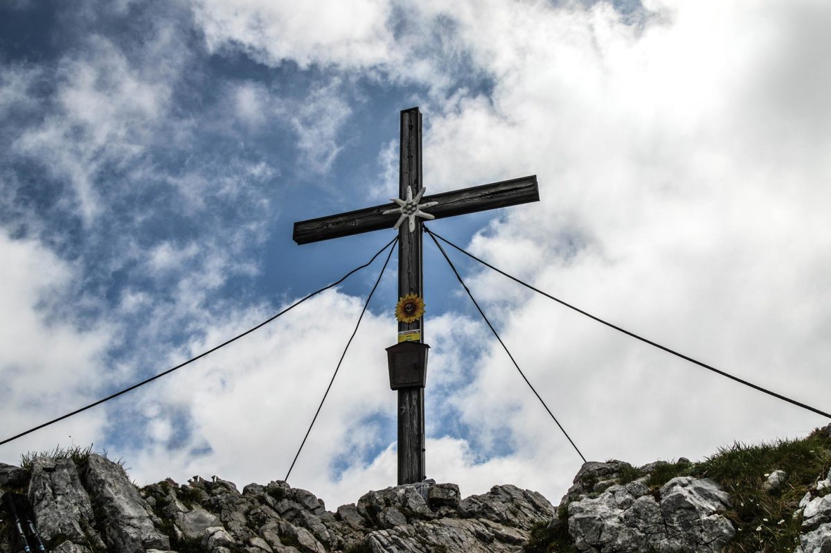 Das Gipfelkreuz auf dem Seehorn 2.321 m