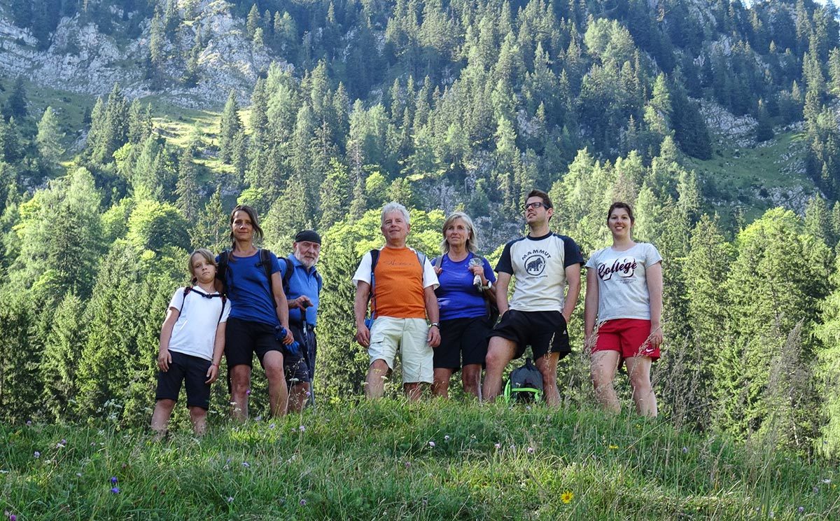 Die Almputzer der Schwendaktion © Biosphärenregion Berchtesgadener Land