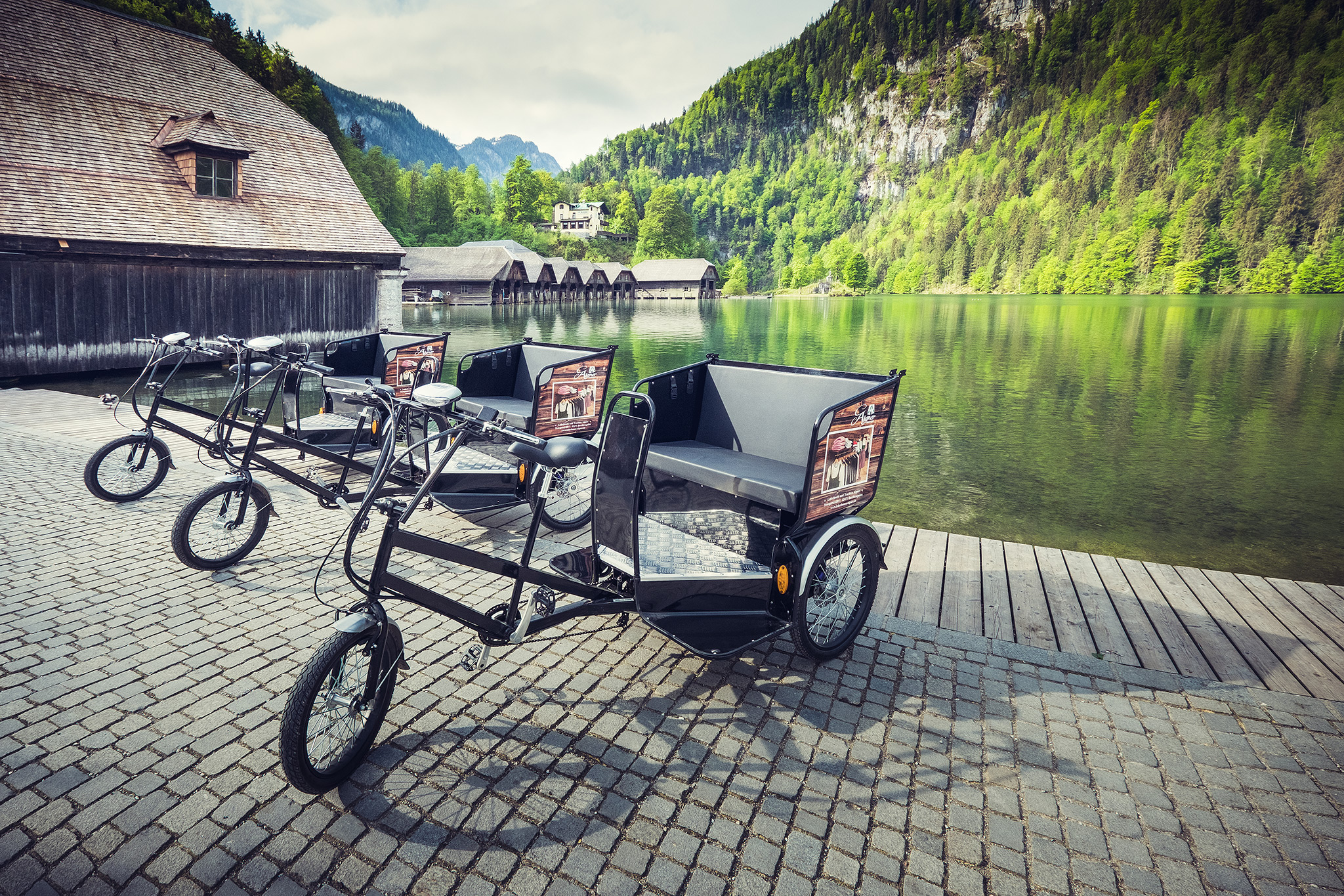 Vorerst stehen 3 Radltaxi am Königssee zur Verfügung