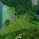 der schmale Streifen zwischen Königssee und Obersee © Vidicom
