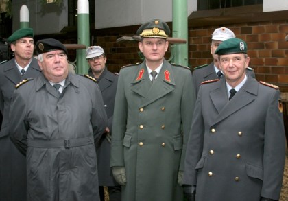 Korpskommandant Dominique Andrey, Generalleutnant Franz Reißner, Generalleutnant Bruno Kasdorf (Quelle: Heer/Maximilian Schulz)