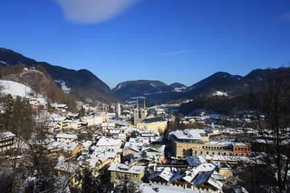Blick von der Kalvarienkapelle auf Berchtesgaden
