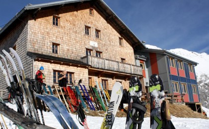 Skitourengeher am Stahlhaus