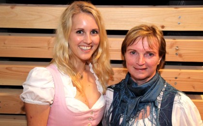 Die Organisatorinnen Lisa Schmölzl (Nationalpartk) und Karin Mergenr (BGLT)
