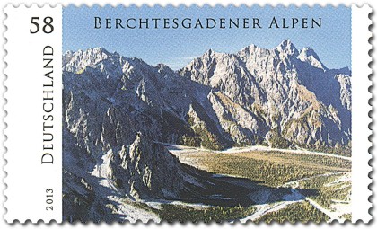 Sonderbriefmarke Berchtesgadener Alpen