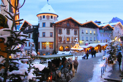Marktplatz Berchtesgaden während des Advent
