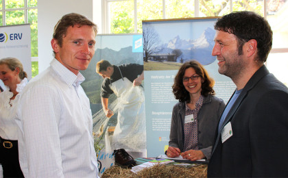 Berchtesgadens Bürgermeister Franz Rasp am Stand der Biosphärenregion BGL