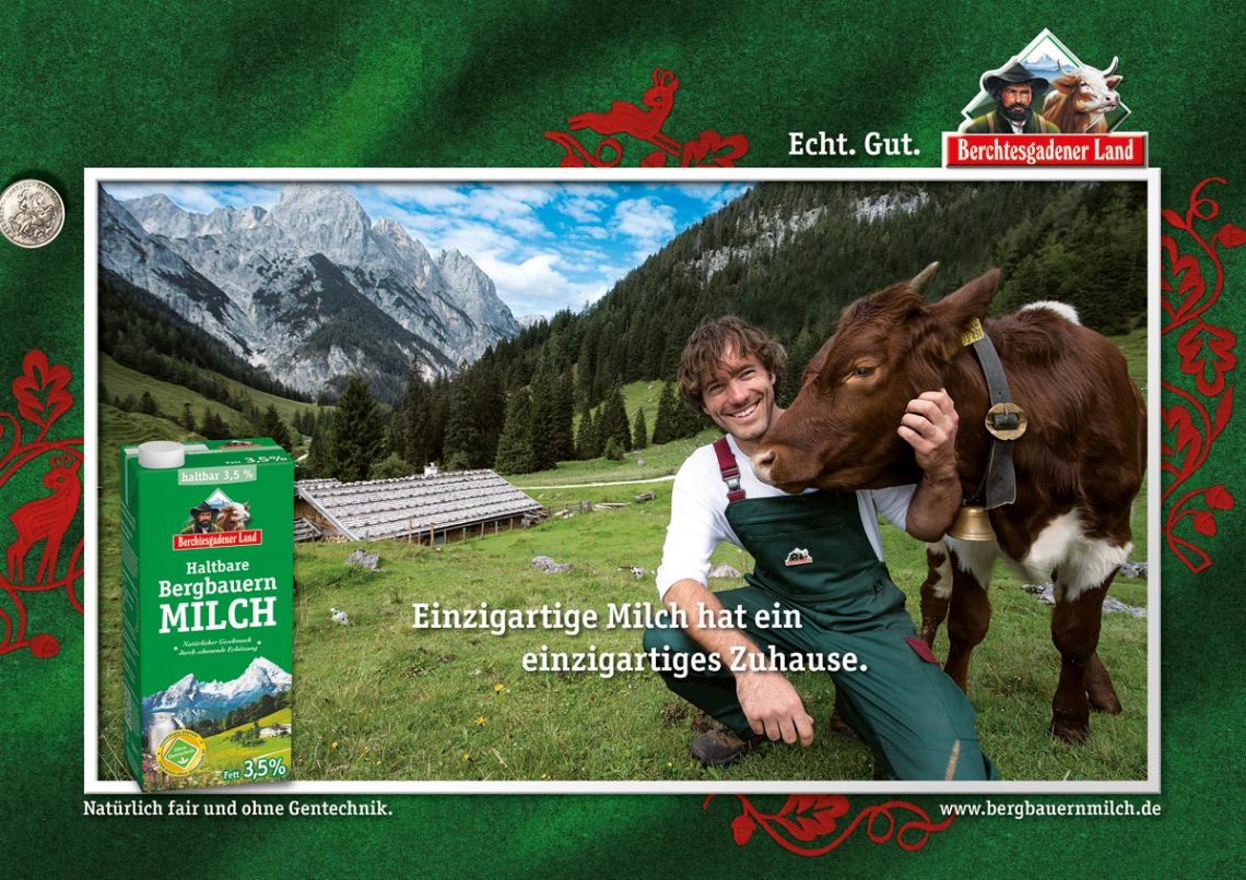 Bergbauernmilch: Plakatmotiv Bindalm