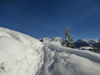 Gipfelweg im Winter