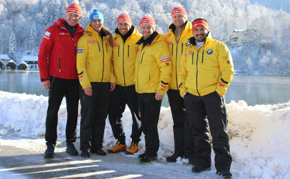 Trainingsgruppe Sonnenschein mit Trainern am Königssee