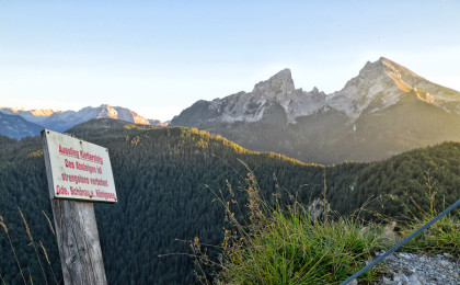 Der Ausstieg des Grünstein Klettersteigs