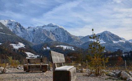 Schöne Aussichten vom Aussenbereich des Haus der Berge in Berchtesgaden
