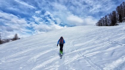 Skitour von der Priesbergalm zu den Hohen Rossfeldern