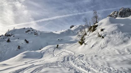 Skitouren Aufstieg Hochalm