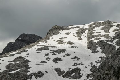 Schneefelder im Abstiewg vom Seehorn zur Hochwies
