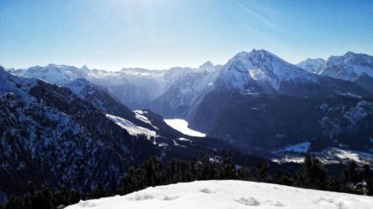 Der Königssee im Winter: Weitsicht vom Kehlstein