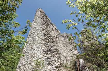 Bis zu 15 Meter hoch: Der erhaltene Turm der Ruine Türndl
