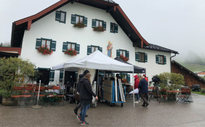Der Mesnerwirt in Ettenberg, Marktschellenberg verwandelt sich für den Dreh in den Almwirt