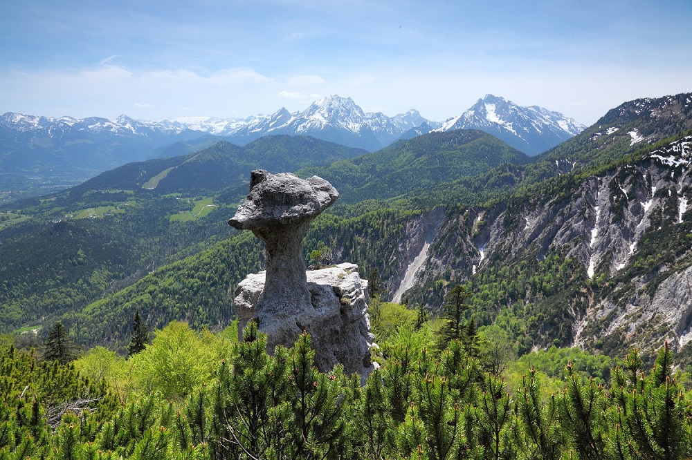Die Steinerne Agnes am Lattengebirge, Bayerns schönstes Geotop.