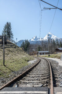 Entlang der Bahngleise zwischen Berchtesgaden und Bischofswiesen